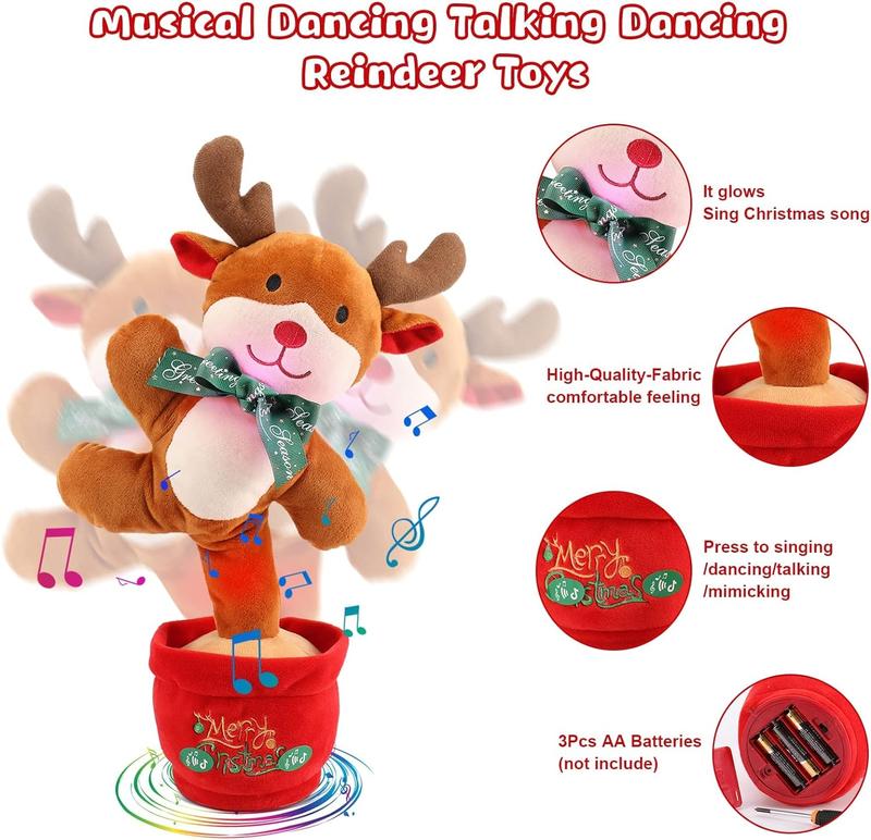 Christmas Dancing Toy Talking Singing Plush Toy