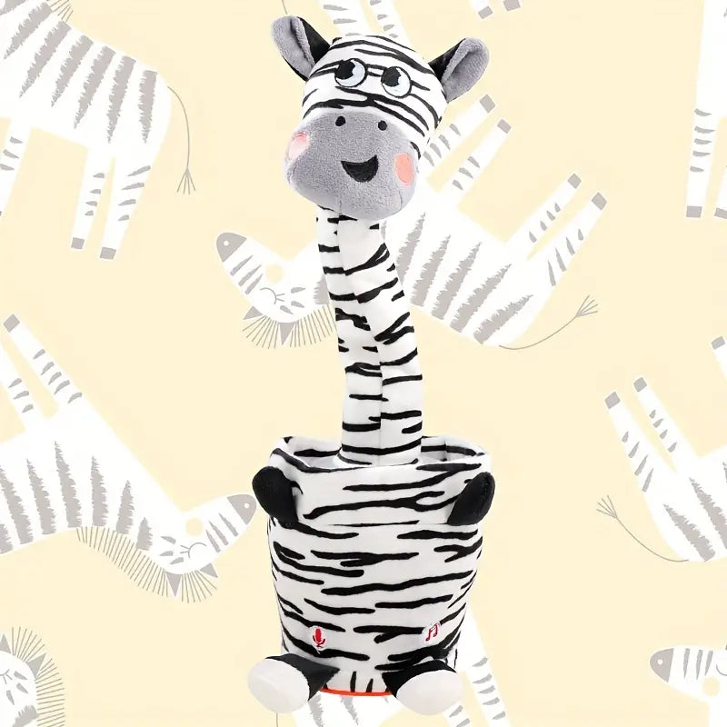 Zebra Electric Plush Toy Halloween Christmas Easter Gift Doll Decoration Can Learn To Talk And Sing Electric Plush Toy (without Batteries)