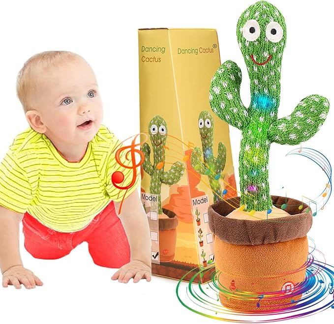 Dancing Cactus Toy, Dancing Talking Cactus for Kids and Baby, Singing Cactus Toy with 120 Songs