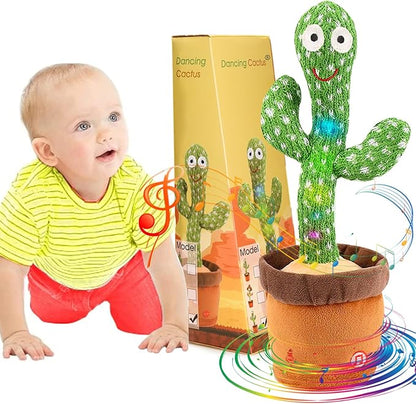 Dancing Cactus Toy, Dancing Talking Cactus for Kids and Baby, Singing Cactus Toy with 120 Songs