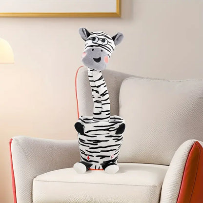 Zebra Electric Plush Toy Halloween Christmas Easter Gift Doll Decoration Can Learn To Talk And Sing Electric Plush Toy (without Batteries)